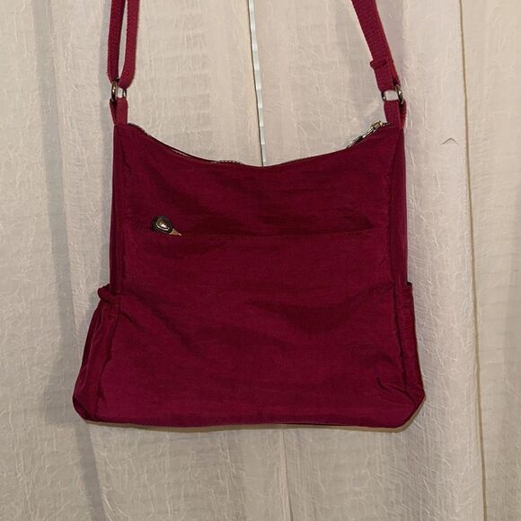 HUAERYOUYUE Burgundy Gray Nylon Crossbody Bag - Picture 3 of 14